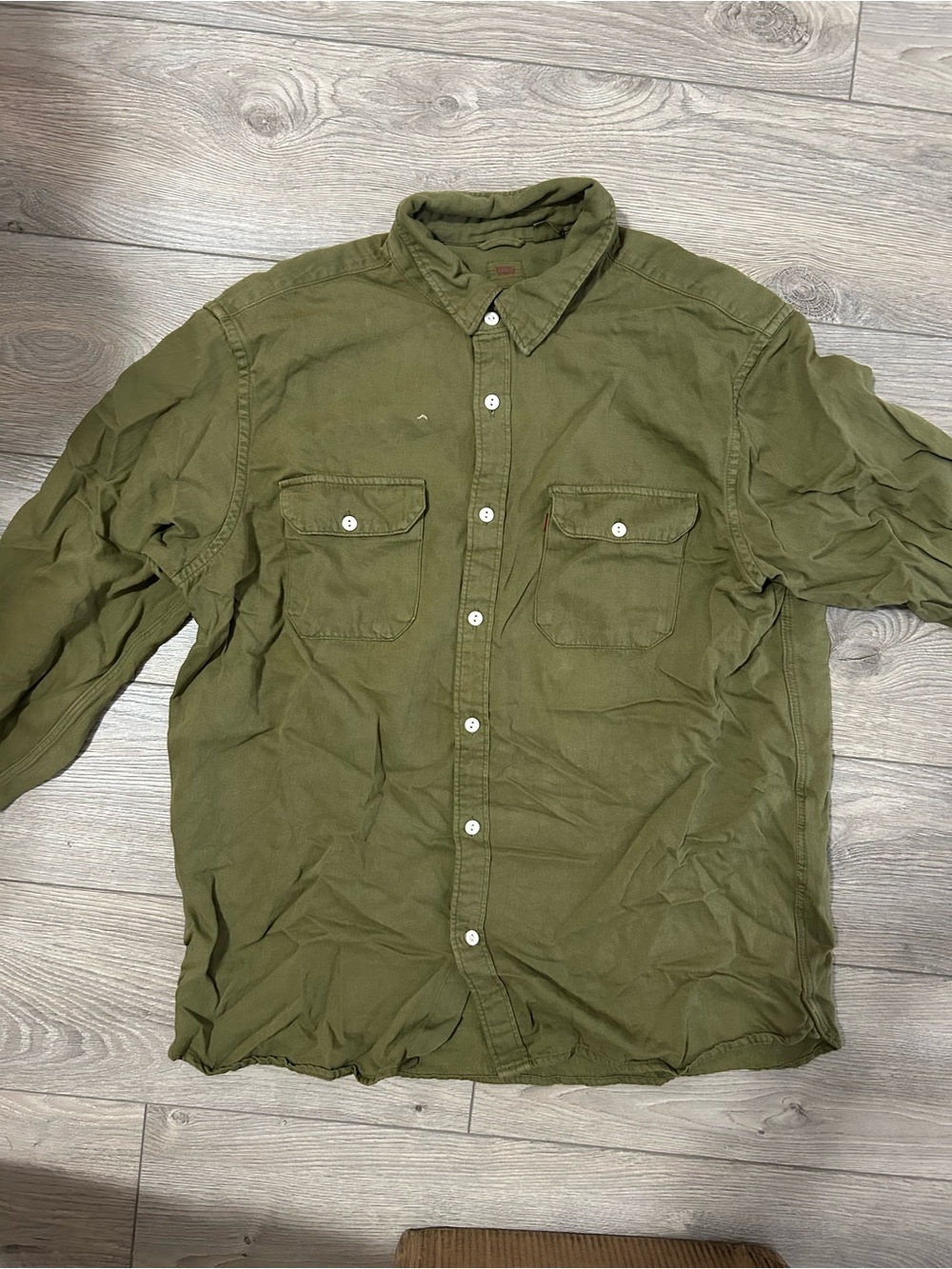 Levi’s Olive Green Button-Up Shirt